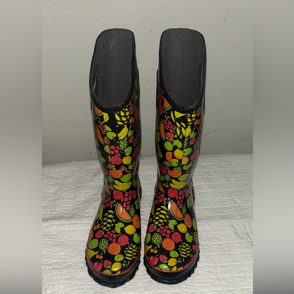 Bogs Women's Colorful Fruit Print Rain Boots - Picture 3 of 9